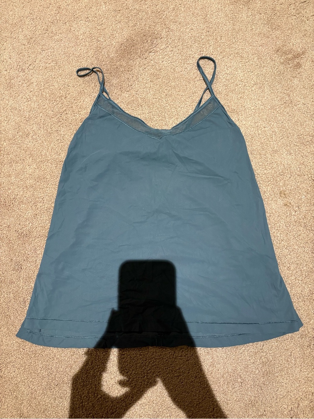 Lululemon green athletic tank top size small
